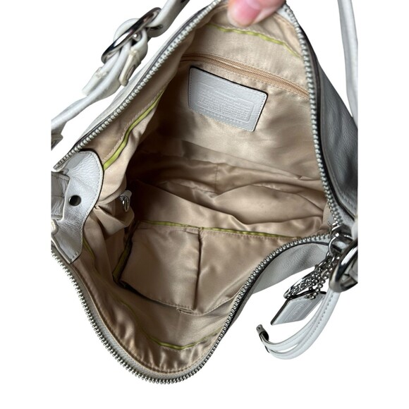 Coach Ali Leather Top Handle Cream /White Hobo Hand Shoulder Bag 42732 T21 - Picture 11 of 15